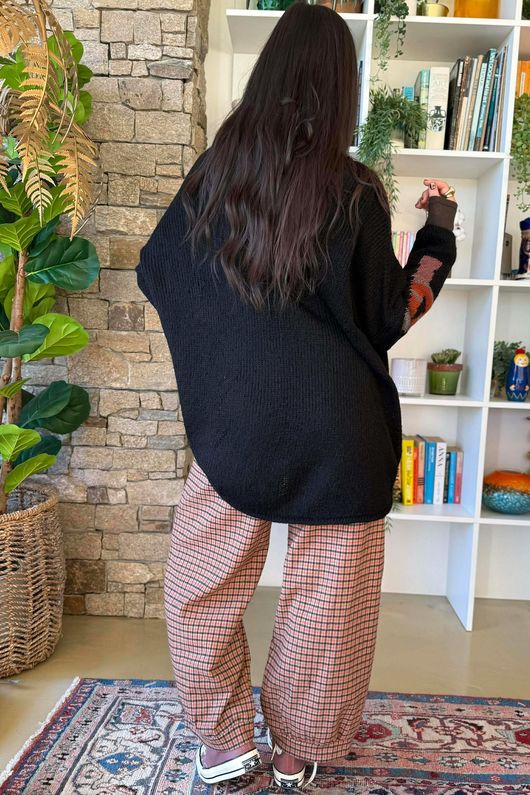 Big Softie Amour Slouch Knit Jumper Black /12=